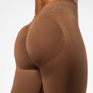 NEBBIA – BEZSZWOWE LEGGINSY Z WYSOKIM STANEM BROWN