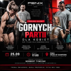 TRENING SIŁOWY GÓRNYCH PARTII DLA KOBIET 25.09